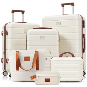 TRAVELPRO MAX 6-Piece Hardside Luggage Set with TSA Lock, 14" 20" 24" 28" Spinner Suitcase Set with Expandable Travel Duffel Bag & Waterproof Toiletry Kit Adjustable Handle