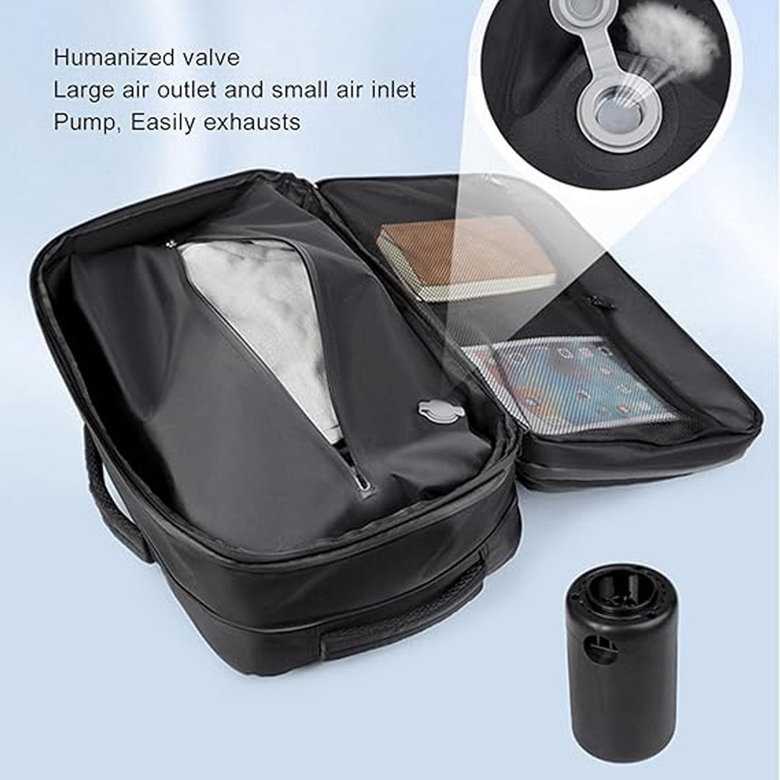 0f1703c8-20e1-4e5d-a48e-766f4ca19538.jpg KINGSESSING Vacuum Backpack Travel Bag 35L Expandable Vacuum Compression Backpack - Image 9