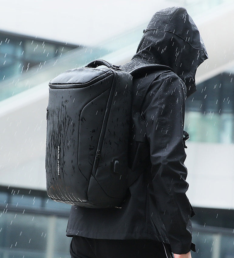 1099424276718.jpg MARK RYDEN Streamlined Water Repellent; USB External Charging Backpack - Image 5