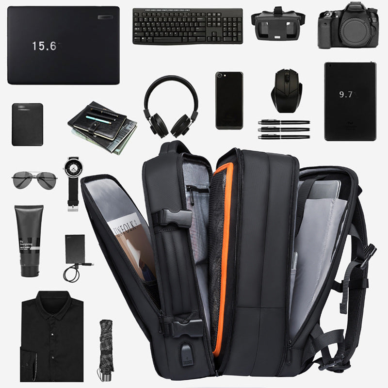 11c1c032-eb28-469b-82fa-f4cc4cabb189.jpg BANGE Foldable Large Capacity Business Travel Bag Waterproof Backpack - Image 3