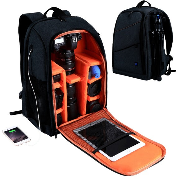 1206998912271.jpg PULUZ Outdoor Portable Waterproof Scratch-proof Dual Shoulders Backpack Camera Bag, Upgrade Version - Image 8