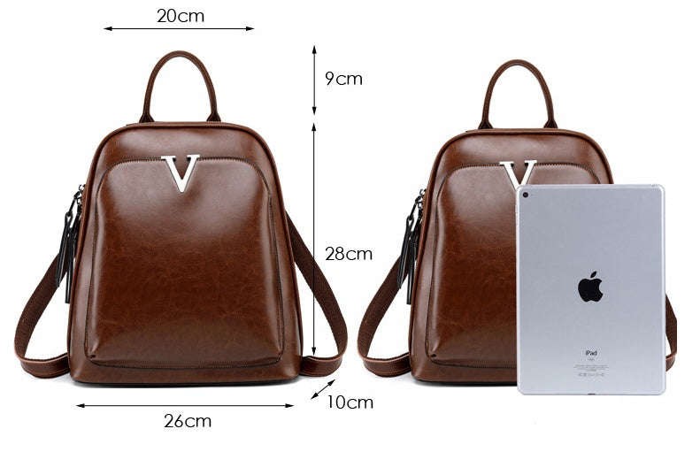 1325137022452.jpg Signature V Inspired Series Genuine Leather Backpack - Image 5