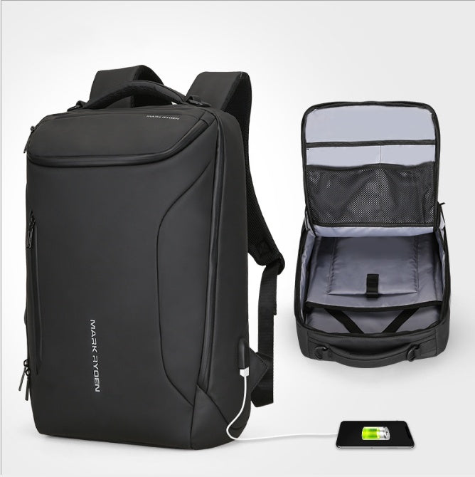 1398066515926.jpg MARK RYDEN Streamlined Water Repellent; USB External Charging Backpack - Image 7