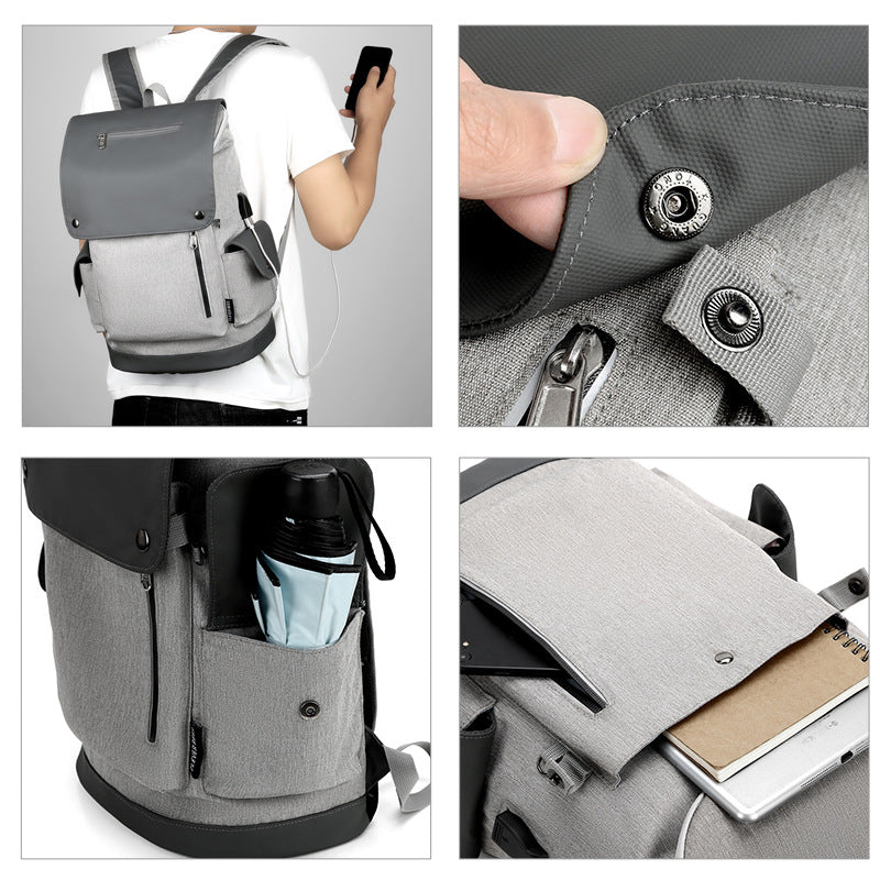 1623118754606.jpg DOBBINS Schoolbag USB Charging Business Computer Backpack - Image 3