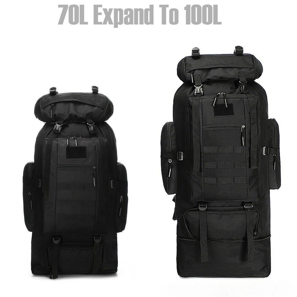 19d88b23-05fe-458f-bfdd-eb0728b02eaf.jpg ZAINO GRANDE Lager Hiking Camping Backpack Extra Large Rucksack Mens Outdoor Luggage Bag100L - Image 9