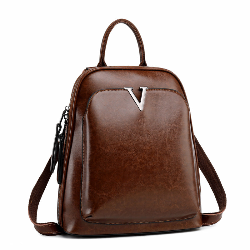 2022846239424.jpg Signature V Inspired Series Genuine Leather Backpack - Image 3