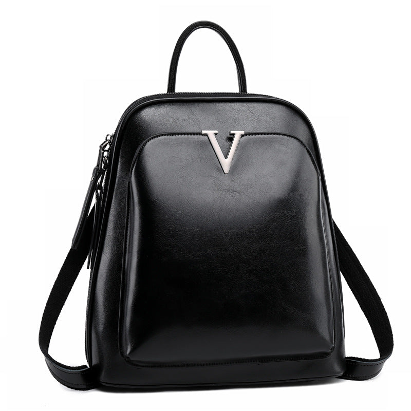 2106167883100.jpg Signature V Inspired Series Genuine Leather Backpack
