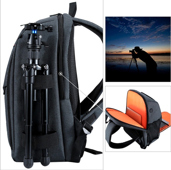 24983871917619.jpg PULUZ Outdoor Portable Waterproof Scratch-proof Dual Shoulders Backpack Camera Bag, Upgrade Version - Image 4
