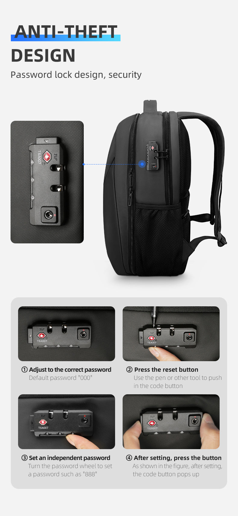 254705562141734.jpg MARK RYDEN SECURE anti-theft Backpack - Image 7