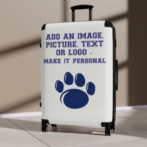College Suitcase ?C Customizable Travel Luggage with Mascot Design