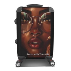 Carry-On Spinner Suitcase with Flat Interior