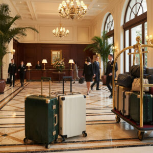 THE RITTENHOUSE COLLECTION Aluminum Alloy Frame Suitcase, Reinforced Corners, Bounce Back