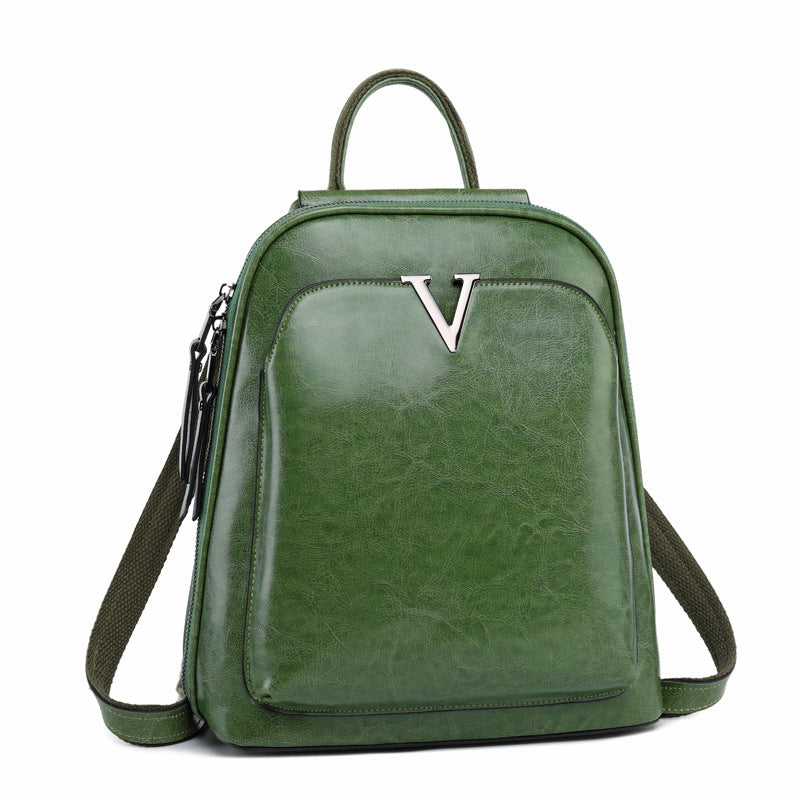 3217182894980.jpg Signature V Inspired Series Genuine Leather Backpack - Image 13