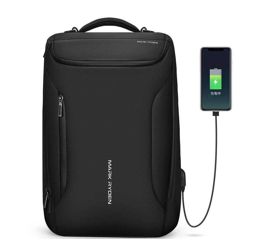 3989330146998.jpg MARK RYDEN Streamlined Water Repellent; USB External Charging Backpack - Image 10