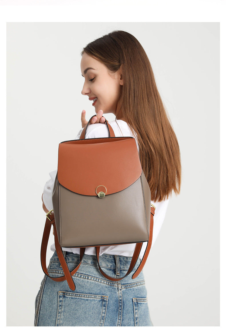 3e90bebf-a057-4007-9886-ef64997b3e2c.jpg STENTON AVENUE Genuine Leather Women's New Leather Backpack - Image 3