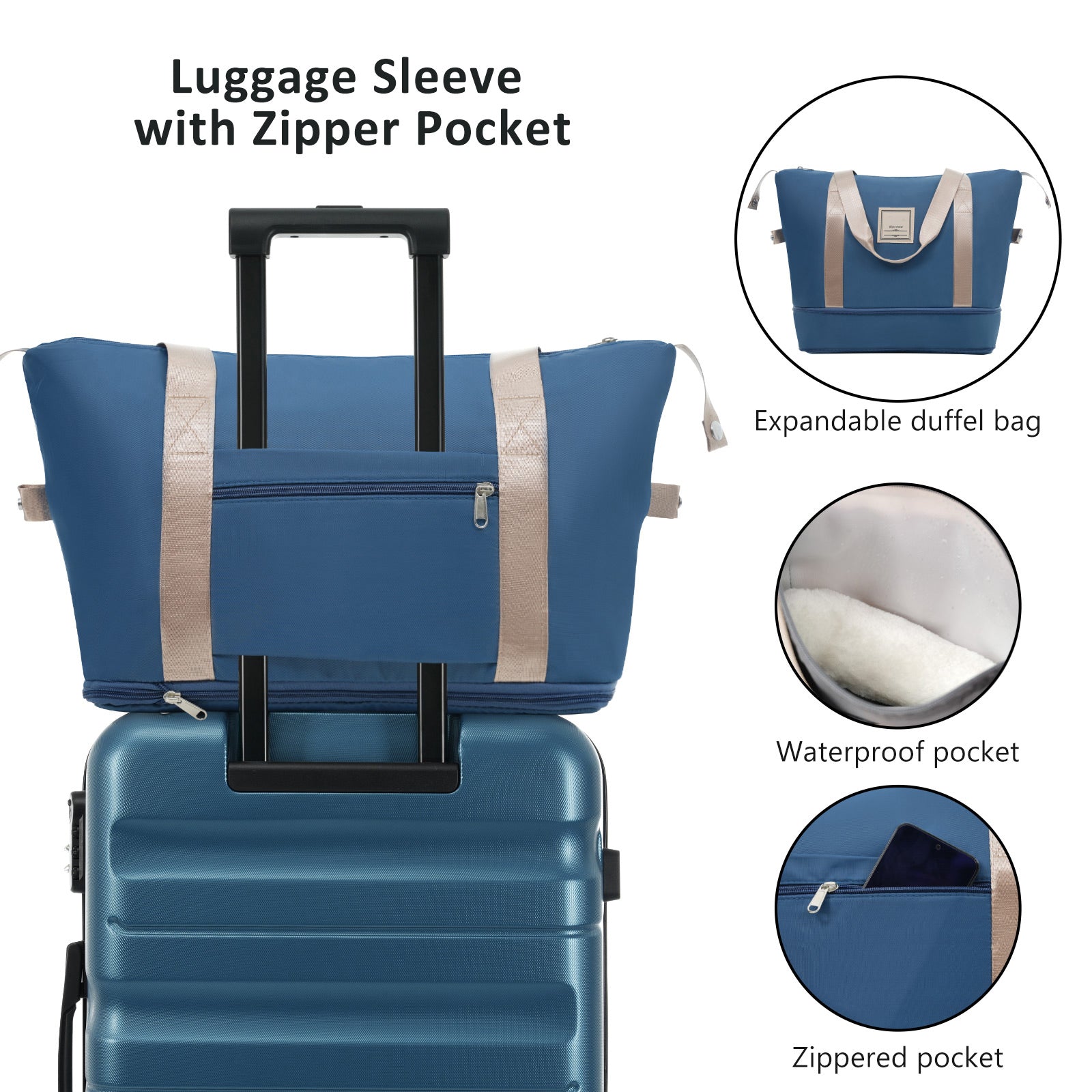 4527d7fd-2be1-4dc0-b421-33c6bbe8cee6.jpg DESTINATION Hardshell ABS Luggage FULL TRAVEL Set - Lightweight Durable Suitcases 12" 20" 24" 28" With Dual Spinner Wheels, Carry-On & Check-In Sizes; - Image 5