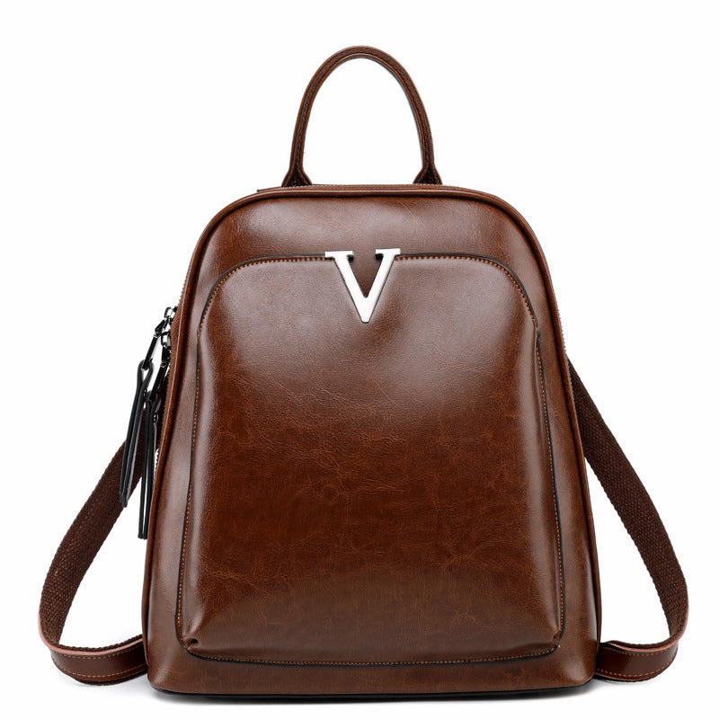 4728249359510.jpg Signature V Inspired Series Genuine Leather Backpack - Image 10