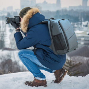 PULUZ Outdoor Portable Waterproof Scratch-proof Dual Shoulders Backpack Camera Bag, Upgrade Version