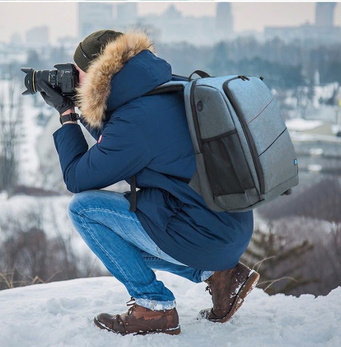 478223021663.jpg PULUZ Outdoor Portable Waterproof Scratch-proof Dual Shoulders Backpack Camera Bag, Upgrade Version