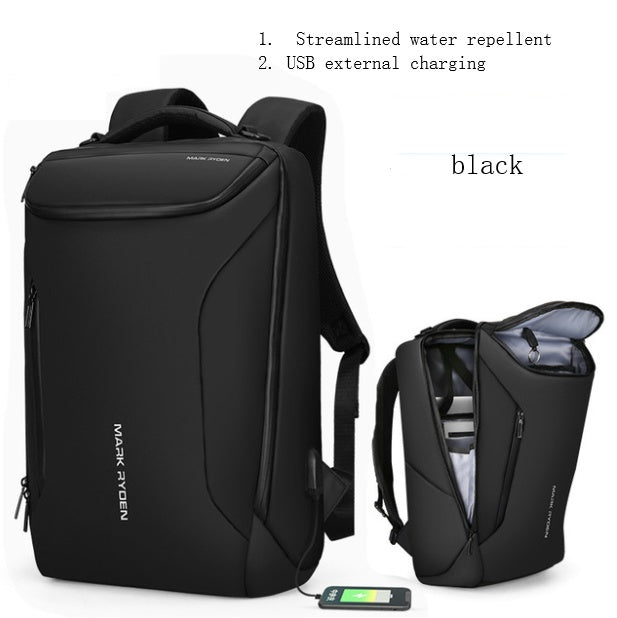 556069774157.jpg MARK RYDEN Streamlined Water Repellent; USB External Charging Backpack - Image 9
