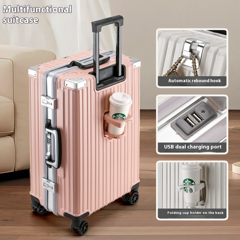 58480633-3a22-498e-9a6c-4aa57ae2f912_trans.jpg SOCIETY HILL PRO Universal Wheel Aluminum Frame Luggage - Image 6