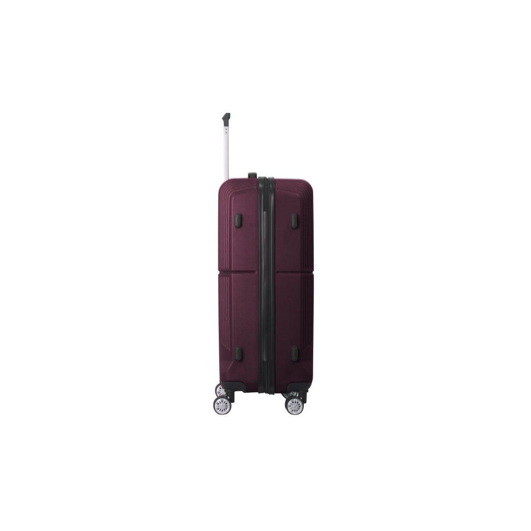 5c221ae8-3391-487c-b821-77192e889cbf.jpg PARKSIDE PURPLE 3-Piece Premium ABS Luggage Set-20", 24", And 28" Suitcases With Multi-Position Handle, Silent Spinner Wheels, And TSA-Approved Lock - Image 7