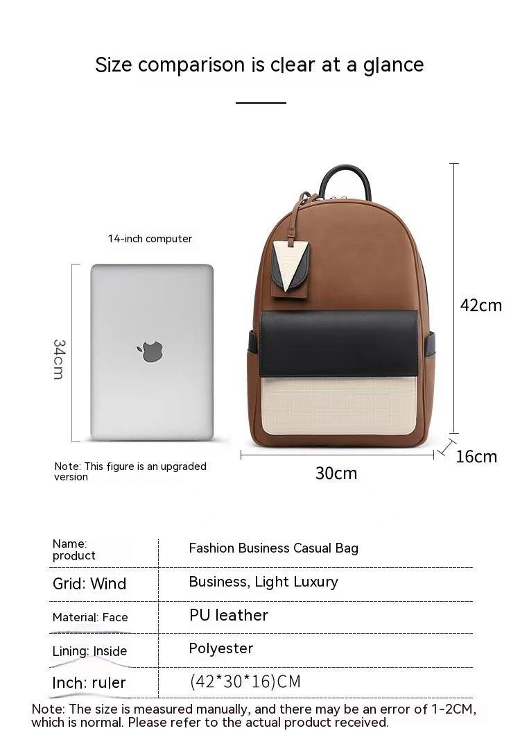 5fb19f49-f844-44fa-9ac6-093f4aff54da_trans.jpg PENNYPACK Three-color Stitching Backpack, Travel Leisure Schoolbag - Image 7