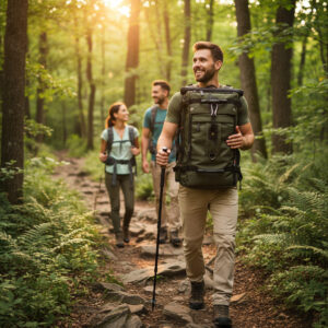 SCHUYLKILL TRAIL Double Shoulder Outdoor Backpack, 40L + 50L