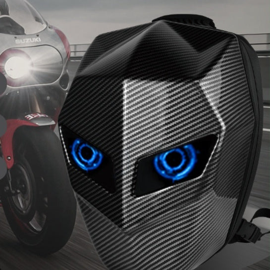 6c7cebb5-50b2-40c4-a2b6-a694b37b5413_fine.jpg LED Motorcycle Backpack with Light Up Eyes Hard Shell
