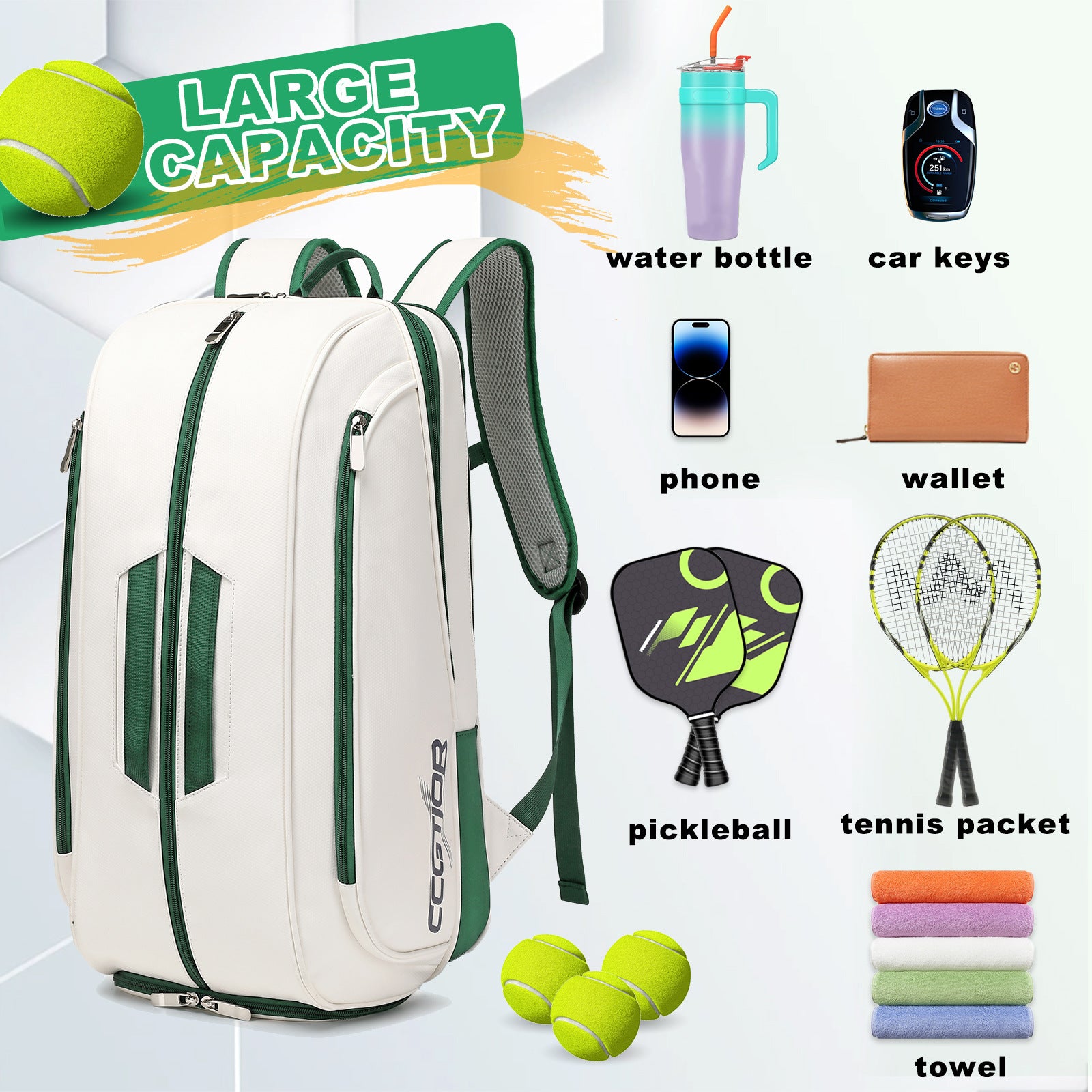 6d5bca69-7eb7-49ad-b23a-b0da1fc14207.jpg CAMBRIA Tennis Bag With Shoe Compartment - Image 2