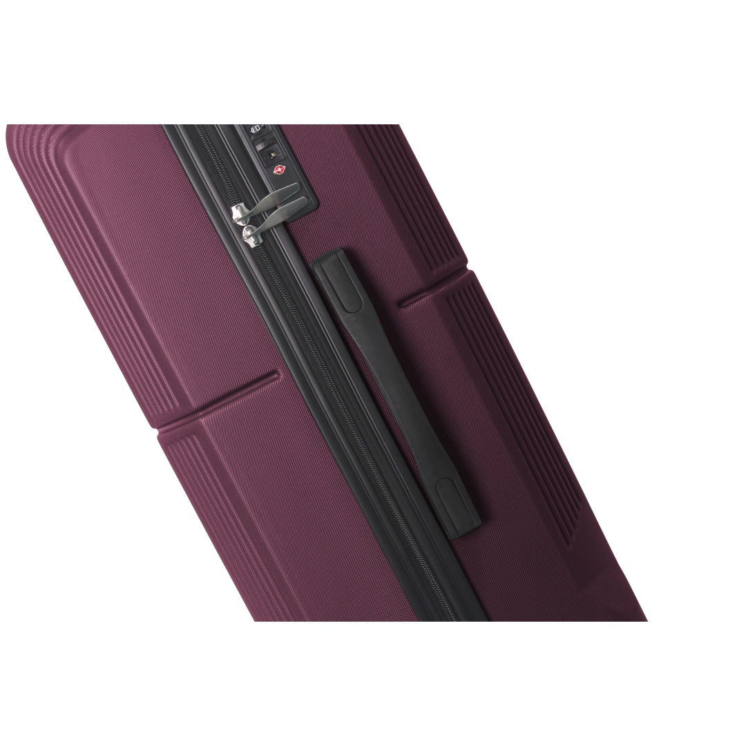 73ab0067-43c1-4d3c-9e4c-b8ea7ed5f399.jpg PARKSIDE PURPLE 3-Piece Premium ABS Luggage Set-20", 24", And 28" Suitcases With Multi-Position Handle, Silent Spinner Wheels, And TSA-Approved Lock - Image 10