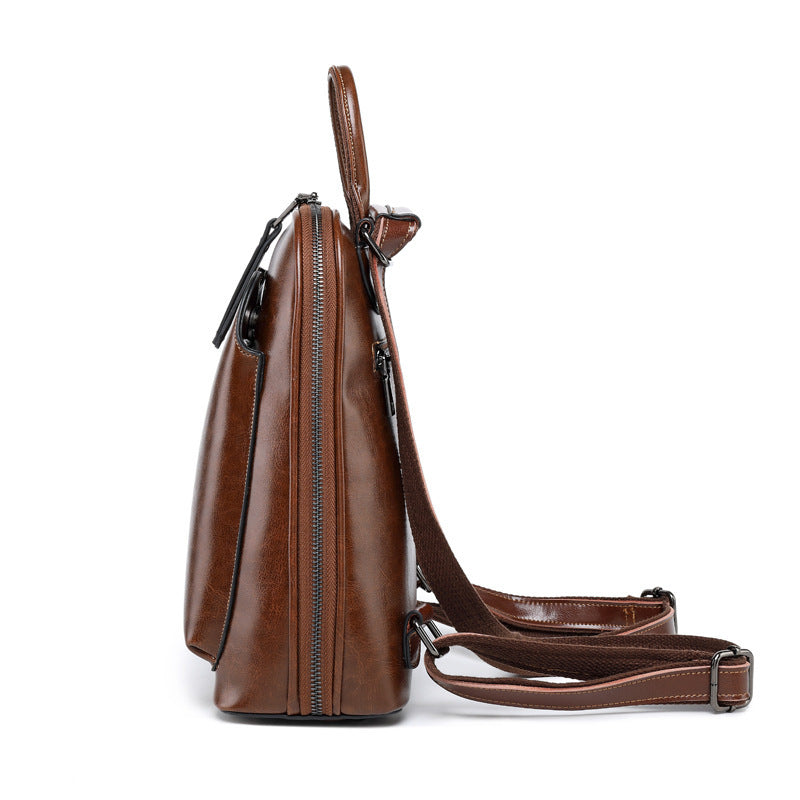 775701305792.jpg Signature V Inspired Series Genuine Leather Backpack - Image 4