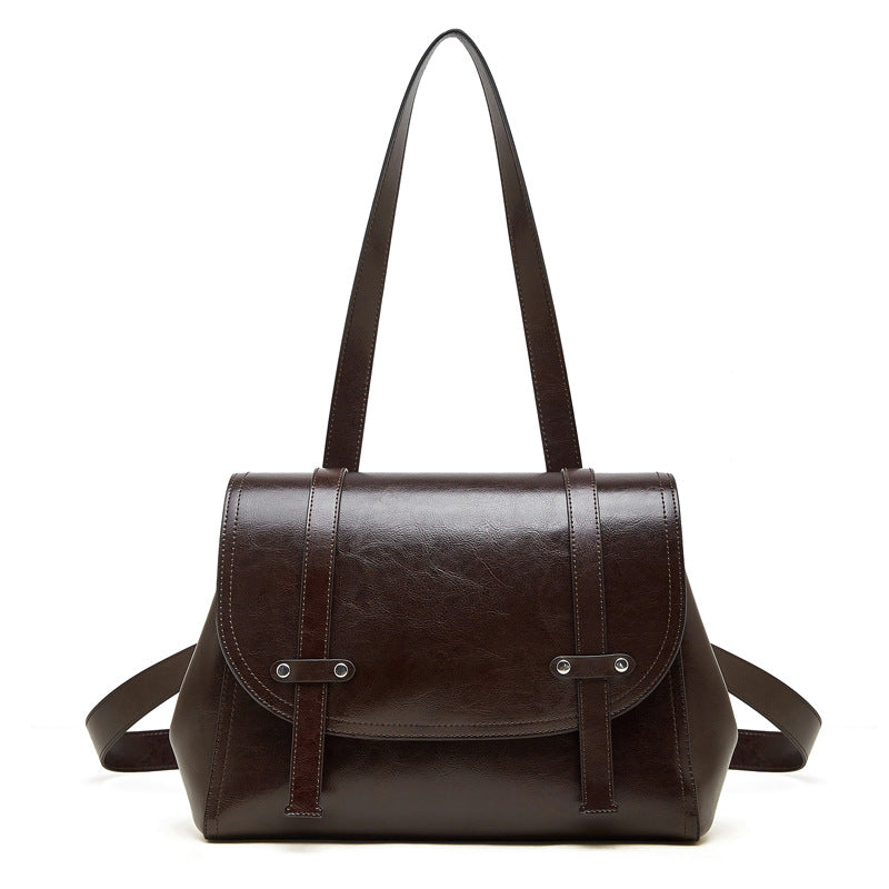 78b2a366-039f-48fb-a481-af40513903e8.jpg SOCIETY HILL DESIGNER Womens Genuine Cowhide Leather Backpack With An Oil-wax Finish - Image 4
