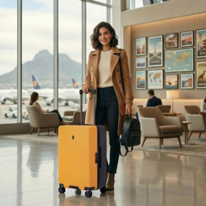 DEVEREAUX Omnidirectional Quiet-wheel Rolling PC Suitcase, 20" 24" 26" 28"