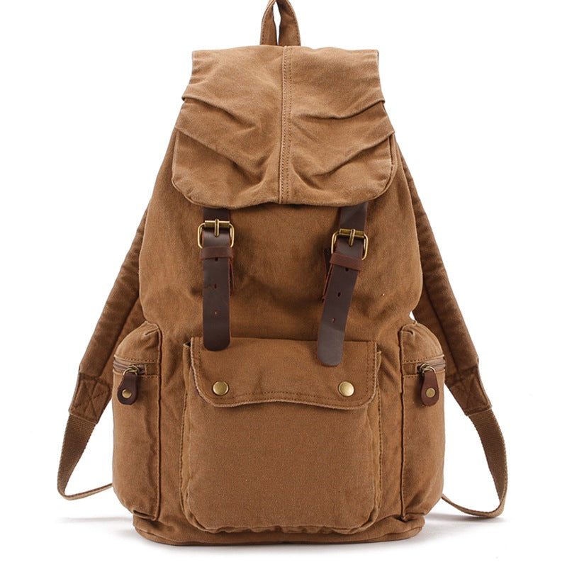 820659874606.jpg TOMMY'S Leisure backpack large capacity canvas bag - Image 10