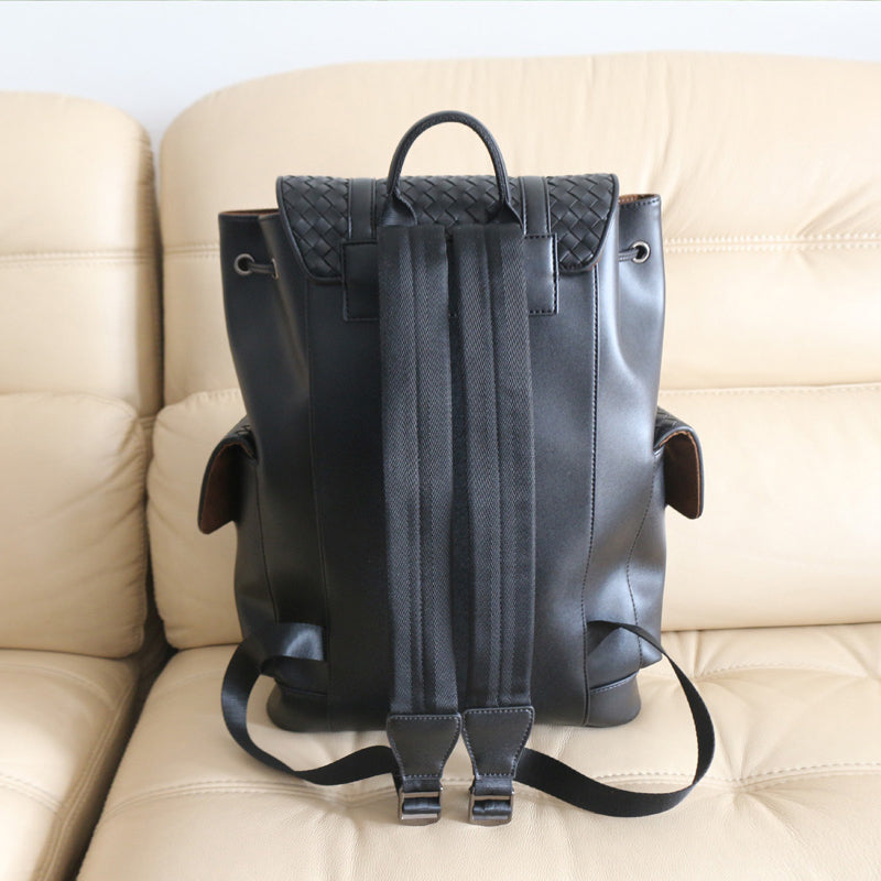 8285eb63-2a5a-4201-88ce-dc695b51f5f7.jpg CHESTNUT HILL Men's Genuine Leather Business Travel Computer Backpack - Image 6