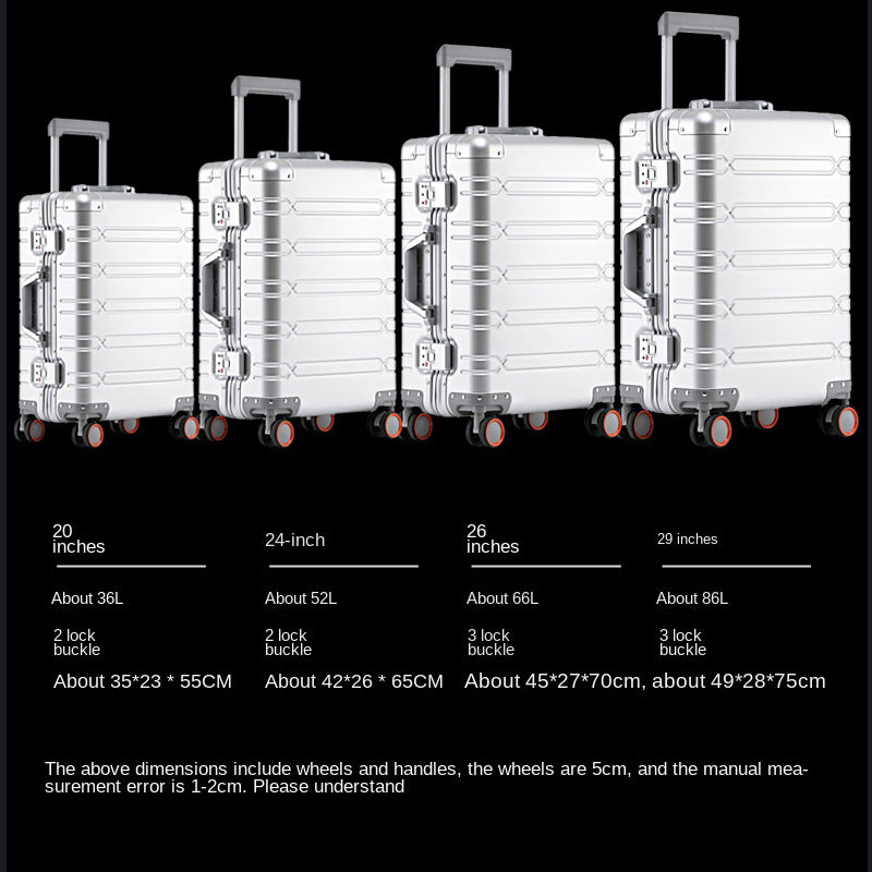 89fb8b3b-b291-4c30-9715-c00557c29907.jpg BAINBRIDGE Aluminum Magnesium Alloy 20" 24" Suitcase, Universal Wheel - Image 10