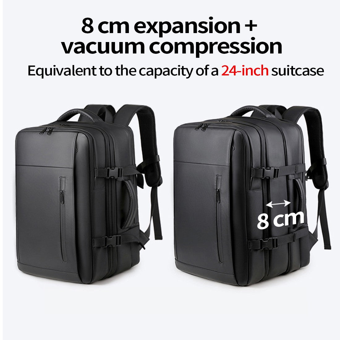 8cd569e6-e973-4f6c-b21d-8123f807af8e.jpg KINGSESSING Vacuum Backpack Travel Bag 35L Expandable Vacuum Compression Backpack - Image 7