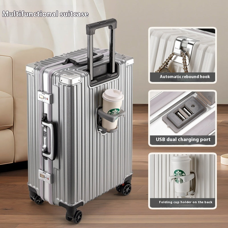 8fe1650a-d195-45b8-ad4b-70a3ee41bb85_trans.jpg SOCIETY HILL PRO Universal Wheel Aluminum Frame Luggage - Image 2