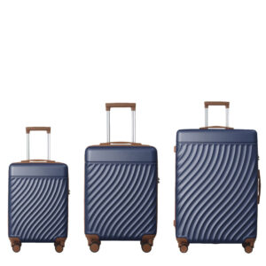 Adventure Series Hard Shell 3pcs Luggage Set, Durable Set Spinner Wheels and TSA Lock 20''24''28''