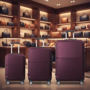 PARKSIDE PURPLE 3-Piece Premium ABS Luggage Set-20", 24", And 28" Suitcases With Multi-Position Handle, Silent Spinner Wheels, And TSA-Approved Lock
