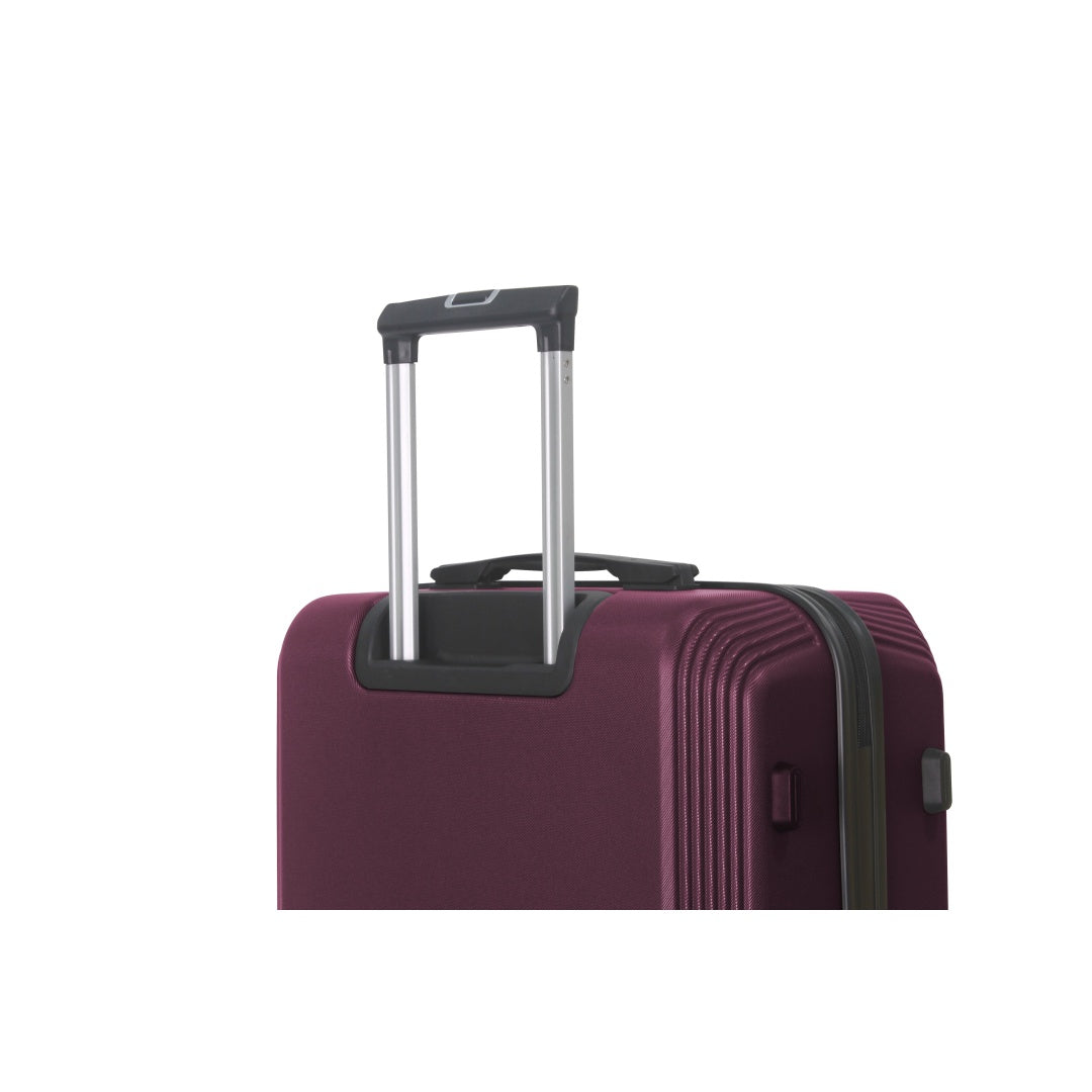 9412605e-8142-498f-93a6-5e6a95900c74.jpg PARKSIDE PURPLE 3-Piece Premium ABS Luggage Set-20", 24", And 28" Suitcases With Multi-Position Handle, Silent Spinner Wheels, And TSA-Approved Lock - Image 9