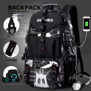 SIMON GRATZ Men's Waterproof Oxford Cloth Backpack