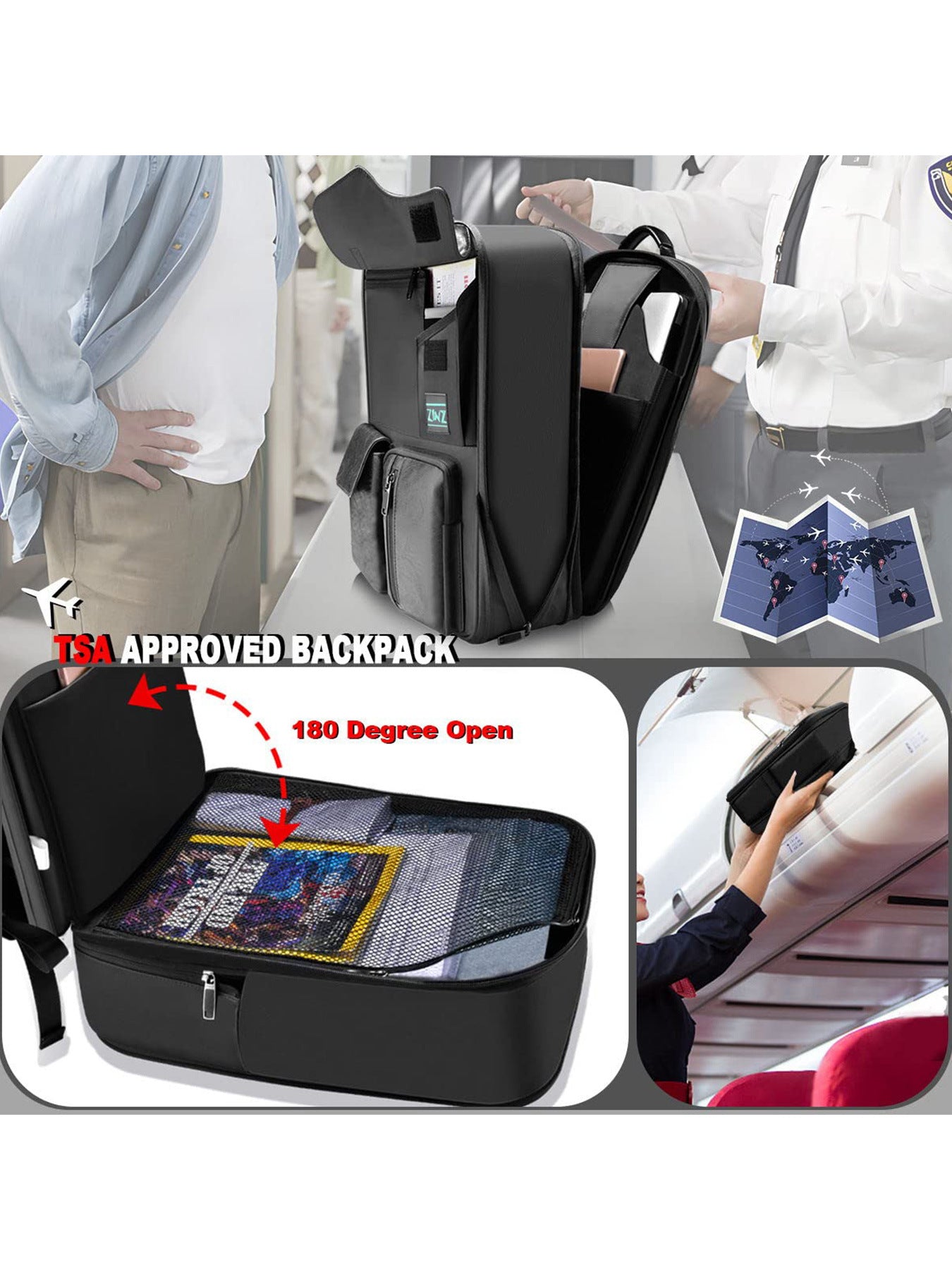 96b7cc48-e23b-4af4-b7c0-9c1ccd57fde2.jpg ZINZ EXPANDABLE Laptop Backpack Mens Premium Business-Style Computer Bag - Image 4
