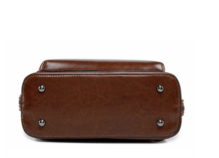 9772411957954.jpg Signature V Inspired Series Genuine Leather Backpack - Image 7