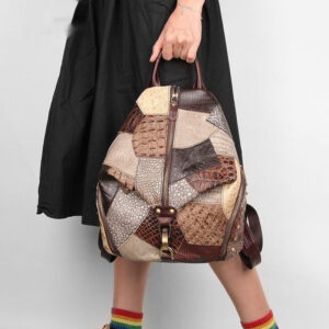FOX CHASE Retro Genuine Leather Women's Backpack