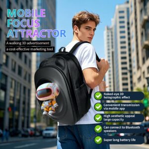 NAKED EYE 3D Holographic Backpack Mobile Outdoor Advertising Display Stereoscopic Projection