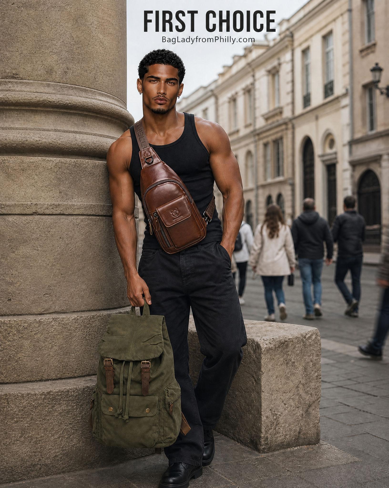 Generated_with_Kive.ai_-_kive-image_74.png TOMMY'S Leisure backpack large capacity canvas bag