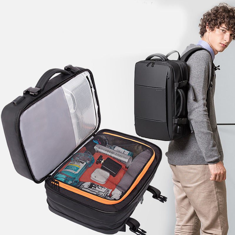 a1472432-aa9b-4a49-9e35-ec2b5381f0de.jpg BANGE Foldable Large Capacity Business Travel Bag Waterproof Backpack - Image 4