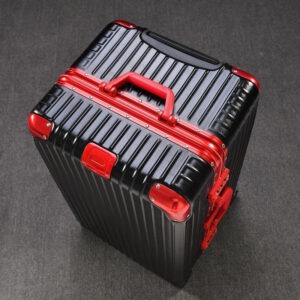 Exceptional Extra-large Capacity 20" Aluminum-frame Hard Shell Suitcase; No Zip